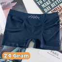 [10040] P-CD002 Premium Bahan Rajut Cd Pria Import Boxer Polos BP02 (P-CD002-24 Dark Blue)