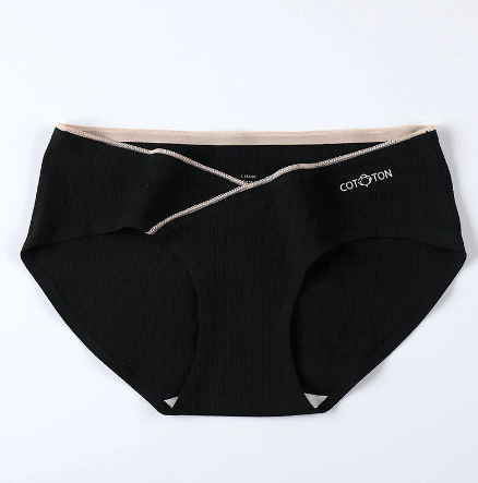 (CLEAR STOCK) W-CD002 Celana Dalam Wanita Hamil Katun Menyerap Keringat CD Pinggang Rendah Tanpa Jahitan