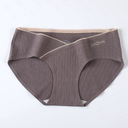 [10056] (CLEAR STOCK) W-CD002 Celana Dalam Wanita Hamil Katun Menyerap Keringat CD Pinggang Rendah Tanpa Jahitan (W-CD002-Brown)