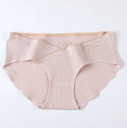 [10057] (CLEAR STOCK) W-CD002 Celana Dalam Wanita Hamil Katun Menyerap Keringat CD Pinggang Rendah Tanpa Jahitan (W-CD002-Cream)