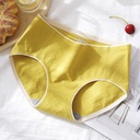 [10064] (CLEAR STOCK) W-CD003 Celana Dalam Wanita Antibakteri Graphene Katun Hight Quality Terbaru (W-CD003-Yellow)