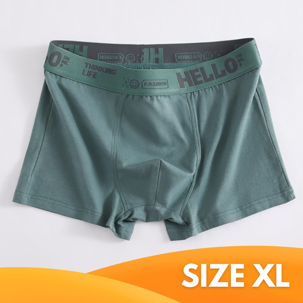 P-CD006 Boxer Celana Dalam Pria Dewasa Fashion Men Hello On Me Cook High Quality Remaja Jumbo Bahan Katun Lembut