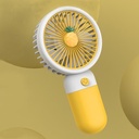 [10157] K-AP001 Kipas Angin Genggam Mini Portable Bentuk Buah / Kipas Angin Tangan Bahan Silikon / Mini Fan / Kipas Lipat Portable (K-AP001-Yellow)