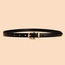 [10183] TP-KL001 Ikat Pinggang Wanita Casual Bahan Pu Belt (TP-KL001-Black)