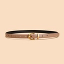 [10185] TP-KL001 Ikat Pinggang Wanita Casual Bahan Pu Belt (TP-KL001-Light/Brown)