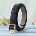 [10188] TP-KL002 Gesper Wanita Tali Pinggang Bahan PU Untuk Wanita / Ikat Pinggang Wanita Belt Retro Fashion (TP-KL002-Gold/Black)