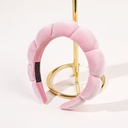 [10191] BD-A001 Bando Shell Busa Tebal Jumbo Fluffy Empuk Polos Bandana Cloud Style Gaya Korea Fashion Head Band Aksesoris Rambut Wanita (BD-A001-Pink)