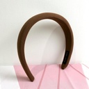 [10196] BD-A002 Bando Kain Busa Tebal Wanita Korea Headband Cloud Polos Bando Nagita Lebar Empuk Bandana Rambut Lembut Warna Pastel (BD-A002-Nude)