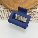 [10202] JR-A002 Jepitan Rambut Model Kotak 5Cm Polos Jedai Wanita Bahan Plastik Korean Hair Claw Clip Women Fashion Geometric (JR-A002-Blue/Doff)