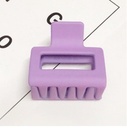 [10205] JR-A002 Jepitan Rambut Model Kotak 5Cm Polos Jedai Wanita Bahan Plastik Korean Hair Claw Clip Women Fashion Geometric (JR-A002-Lilac/Doff)