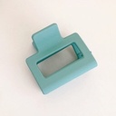 [10206] JR-A002 Jepitan Rambut Model Kotak 5Cm Polos Jedai Wanita Bahan Plastik Korean Hair Claw Clip Women Fashion Geometric (JR-A002-Tosca/Doff)