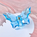 [10227] JR-A007 Jedai Rambut Motif Kupu-Kupu Kristal Butterfly Korean Jepit Hair Claw Transparant Aksesoris (JR-A007-Blue)
