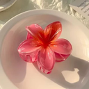 [10210] JR-A003 Jepit Rambut Korea Jedai Bunga Kamboja Wanita Elegan High Quality Motif Baru Clips 8CM (JR-A003-Red)