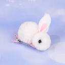 [10212] JR-A004 Jepit Rambut Kelinci Rabbit Hair Accessories - Jepit Rambut Versi Klip Untuk Anak Perempuan (JR-A004-White)