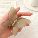 [10248] JR-A009 Jepit Rambut Kupu-Kupu Doff Motif Matte Gaya Fashion Korea Import (JR-A009-Mocca)