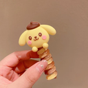 [10255] KR-A002 Ikat Rambut Spiral Aksesoris Kunciran Rambut Anak Perempuan Aksesoris Ponytail Fashion Korea (KR-A002-Pompompurin)