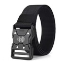 [10261] TP-KV001 Tali pinggang kanvas Import kepala fiber tangguh gagah pria mode kuat (TP-KV001-Black)