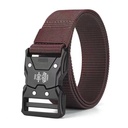 [10263] TP-KV001 Tali pinggang kanvas Import kepala fiber tangguh gagah pria mode kuat (TP-KV001-Brown)