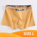 [10267] P-CD006 Boxer Celana Dalam Pria Dewasa Fashion Men Hello On Me Cook High Quality Remaja Jumbo Bahan Katun Lembut (P-CD006-Yellow L)