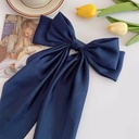 [10289] JR-A011 Jepit Rambut Ikat Rambut Pita Besar Wanita Hairpin Hairband Pita Korea Fashion Jepitan Rambut Wanita (JR-A011-Navy)