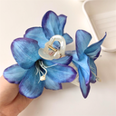 [10298] JR-A012 Jepit Rambut Bunga Amaryllis Elegan Jepitan Rambut Korea Fashion Floral Hairpin (JR-A012-Blue)