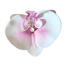 [10303] JR-A013 Jepit Bunga Hiasan Rambut Wanita Anggrek Kupu-Kupu Hairclip Flower Orchid Korean Style Aksesoris (JR-A013-White/Pink)