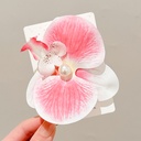 [10305] JR-A013 Jepit Bunga Hiasan Rambut Wanita Anggrek Kupu-Kupu Hairclip Flower Orchid Korean Style Aksesoris (JR-A013-Pink)