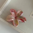 [10318] JR-A014 Jepit Rambut Wanita Model Bunga Kamboja Khas Bali Motif Marble Pattern High Quality (JR-A014-Orange/Marble)