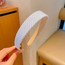 BD-A004 Bando Korea Motif Bunga dan Kotak Fashion Wanita Premium