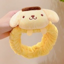 [10342] BD-A005 Bando Wanita Kartun Jepang Headband Facial Karakter Cinnamoroll Kuromi Pompompurin Melody Elastis Lucu (BD-A005-Pompompurin)