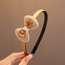 [10345] BD-A006 Bando Anak Perempuan Korea Karakter Motif Bunga Pita Beruang Kelinci Aksesoris Rambut Fashion (BD-A006-Gingham Ribbon)