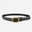 [10358] TP-KL008 Tali Pinggang Wanita Bahan Kulit PU Leather Casual Belt Retro Fashion Gaya Santai (TP-KL008-Black)