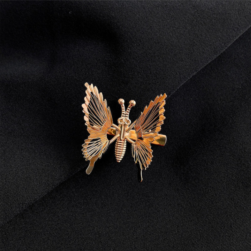 JR-A016 Jepit Rambut Motif Kupu-Kupu Gold Silver Jepit Klip Rambut Wanita Korea Fashion Hair Murah