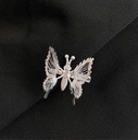 [10362] JR-A016 Jepit Rambut Motif Kupu-Kupu Gold Silver Jepit Klip Rambut Wanita Korea Fashion Hair Murah (JR-A016-Silver)