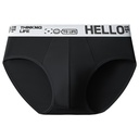 [10371] P-CD006 Boxer Celana Dalam Pria Dewasa Fashion Men Hello On Me Cook High Quality Remaja Jumbo Bahan Katun Lembut (P-CD006-Black 4XL (V-Shape))