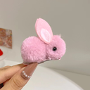[10373] JR-A004 Jepit Rambut Kelinci Rabbit Hair Accessories - Jepit Rambut Versi Klip Untuk Anak Perempuan (JR-A004-Pink (Big))