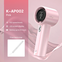 [10395] K-AP002 Kipas Angin Genggam Portabel Turbo Dengan 100 Level Power Digital Display Adjustable Turbo Rechargeable Type C (K-AP002-Pink)