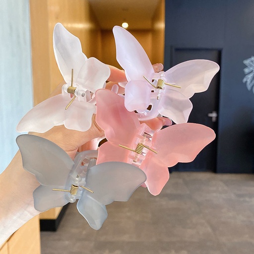 JR-A009 Jepit Rambut Kupu-Kupu Doff Motif Matte Gaya Fashion Korea Import