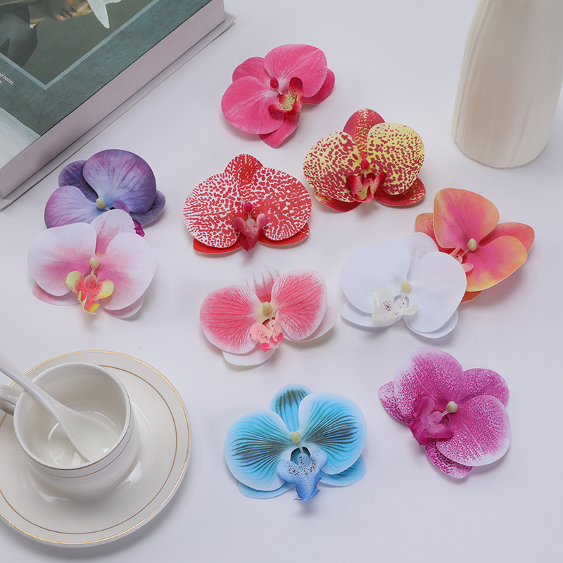 JR-A013 Jepit Bunga Hiasan Rambut Wanita Anggrek Kupu-Kupu Hairclip Flower Orchid Korean Style Aksesoris