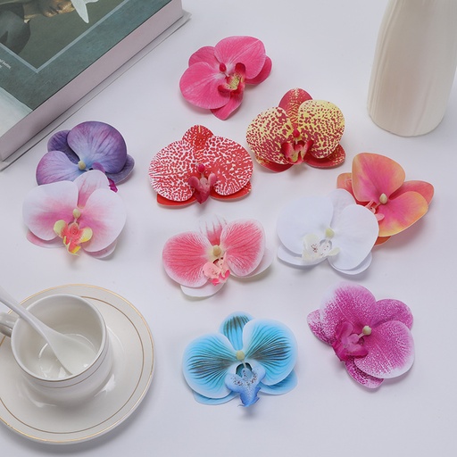 JR-A013 Jepit Bunga Hiasan Rambut Wanita Anggrek Kupu-Kupu Hairclip Flower Orchid Korean Style Aksesoris
