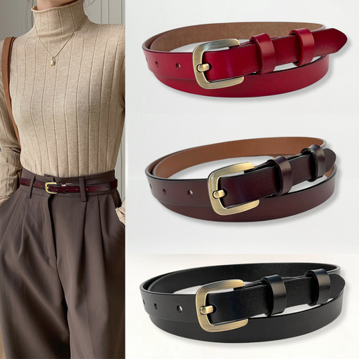 TP-KL006 Ikat Pinggang Wanita Model Klasik Ikat Pinggang Kulit Premium Korea Look